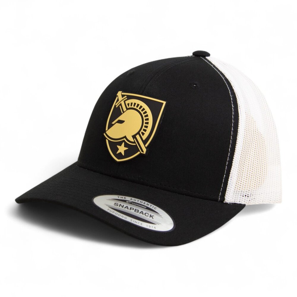 Army Black Knights YP Snapback Hat- Black/ White